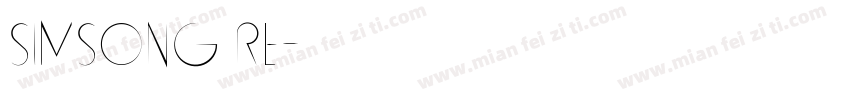 simsong re字体转换